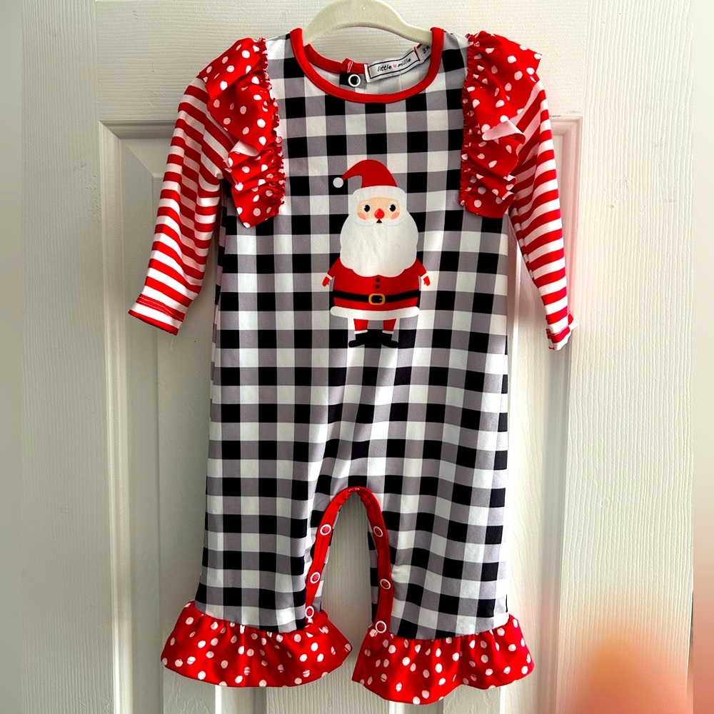 LITTLE MILLIE Adorable. Size 3 Month Christmas Outfit. NEW With Tags!